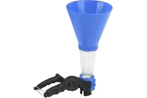 Akozon Kit de Embudo de Aceite, Embudo de Combustible de Aceite ABS Universa con Abrazadera Embudo de Aceite Adaptadores de Embudo de Aceite Ajustables Todo en uno(Azul)