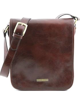 Tuscany Leather - TL Messenger - Umhängetasche aus Leder mit zwei Fächer - TL141255