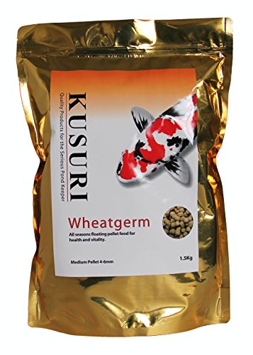 Kusuri Koi Food Kusuri, Wheatgerm Medium 6mm, 1.5KG, , Pack of 1