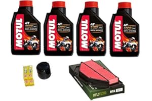 MG KIT Kit Tagliando suzuki GSR 600 2006 olio motul 7100 10w40 + filtri + candele