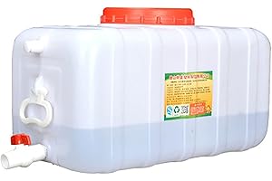 SPEGZ Reservoir eau Transporteur d'eau en plastique 200L Conteneur d'eau d'urgence Camping Transporteur de stockage d'eau Distributeur de boissons avec robinet Utilisation en camping-car ou en ca(Size:200L)