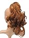 New Style Sweet Short Curly Pony Tail Hair Extension (Claw Grip) (Ginger Honey)