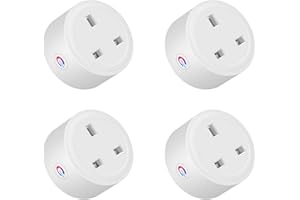 GUIJIALY 4X Tuya Zigbee Smart Socket 16A Home Powers Monitor Powers Outlet Smart Life Voice Control Alexa Timing DIY UK Plug