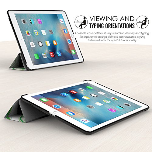 MoKo Hülle für iPad Pro 9.7 – Ultra Lightweight Slim PU Leder Tasche Schutzhülle Schale Smart Shell Case mit Auto Schlaf / Wach Funktion und Standfunktion für Apple iPad Pro 9.7 Zoll Tablet, Glück Baum - 5