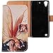 Price comparison product image Lankashi Flip Wallet-Design PU Leather Cover Skin Protection Case For HTC Desire 530 / 630 5" (Wing Girl)