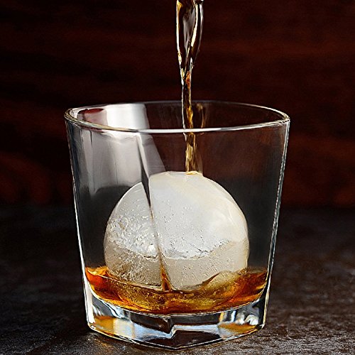Fenrad® Silikon Eis-Maker Ice Ball Mold mit 4 X 4.5cm Durchmesser Eiswürfelform Eisform Eiskugel Eiskugelformer für Whiskey, Cocktail, Saft, Soda, Alkohol – Blau - 6