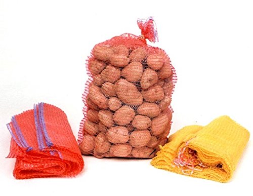 20 x Net gewebten Säcke Gemüse Holzscheite Anzünder Holz Log Mesh Taschen 50 x 65 cm 30 kg - 6