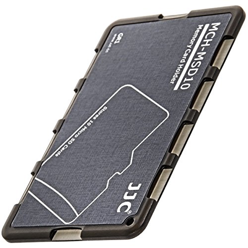 Extrem Kompaktes Speicherkartenetui Aufbewahrungsbox im Kreditkarten-Format fuer 10 x MicroSD – grau - 4