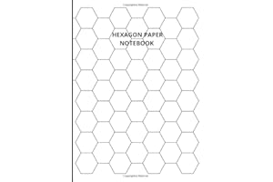Hexagon Paper Notebook: 100 Pages | A4 | Hexagonal Large Grid Graph Paper Journal | Suitable For Game Maps, Drawing Carbon Chains, Quilting, Organic ... Patchwork pattern design, etc. | Hex Paper