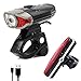 Produktbild LED Stirnlampe Fahrradbeleuchtung Set, USB Wiederaufladbare Wasserdicht - Frontlicht und Rücklicht Fahrradlampe - 3 Licht-Modi für Radfahren, Camping und täglichen Gebrauch - Not Just A Gadget