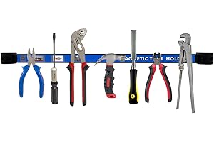 PrimoCraft Magnet Werkzeugleiste 65 cm - Werkzeug Magnetleiste extra starke Wand Magnetschienen inkl. Montagematerial Karbon Stahl Magnethalter