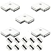 Produktbild Kabenjee RGBW LED Streifen 5x L Form Schnellverbinder RGBW LED Eckverbinder LED Stripe 5 polig Steckverbinder,RGBW LED-Bandlicht Lötfreier Eckverbinder,TV-Hintergrundbeleuchtung LED Bandlicht L-förmig Verbinder für Osram Flexible LED-(Weiß)