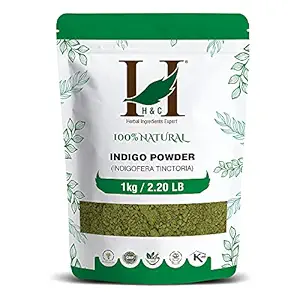 H&C Herbal Ingredients Expert Natural Indigo Powder for Hair (1kg / 2.20 LB) - Black