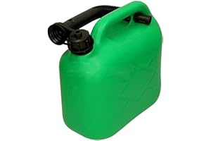 SPARES2GO Universal 5 Litre Heavy Duty Petrol Oil Fuel Jerry Can for Petrol Powered Equipment