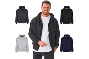 Iron Mountain Felpa con Cappuccio da Uomo in Pile con Zip – Hoodie Morbido e Flessibile con Polsini a Costine