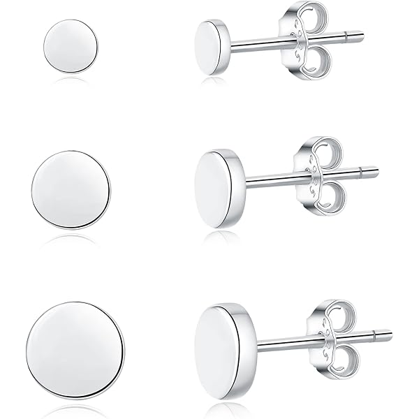 Heather Needham Silver Orecchini A Perno In Argento Sterling 925 – Piccoli Riccioli 4 Mm – Gioielli Britannici In Confezione Regalo - 4