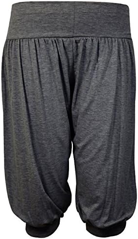 FLAVES FASHION(FF11) Women 3/4 Hareem Ali Baba Loose Baggy Trousers Pants Ladies Crop Shorts Leggings