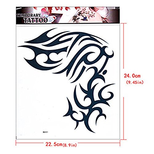 Tattoo Aufkleber – Temporäre Tattoos Non Toxic/Unterer Rückenbereich/Waterproof – Totem Serie/Andere – für Kind/Damen/Herren/Erwachsener/Teen – Schwarz Temporäre Tattoos ,Haut Tattoos, Tattoo - 2
