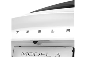 Spigen Tesla Model 3 Highland 2024 Posteriore Logo Emblema Cover per Auto, Lettere del Tronco Emblema Adesivo Accessori per lo Styling - Fibra di Carbonio