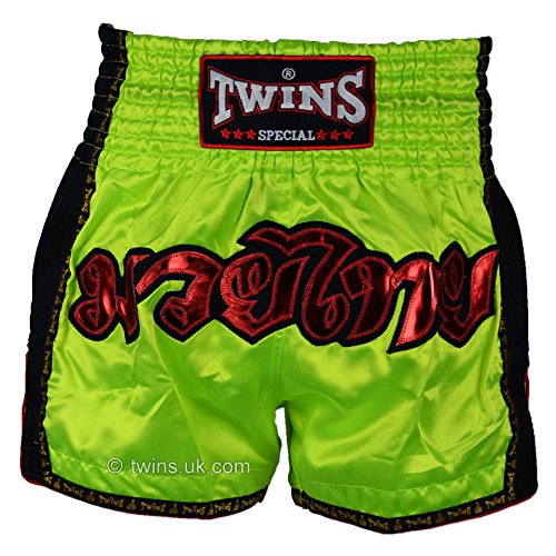 Twins special Lime Retro Muay Thai Boxing Shorts - TWS-915B