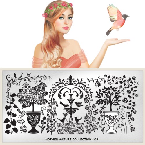 MoYou-London Nail Art Image Plate Mother Nature Collection - 05