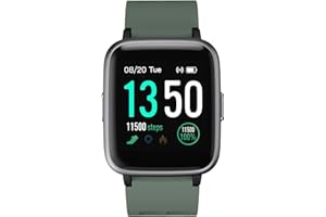 ASIAMENG - Reloj Inteligente para Hombre y Mujer, Reloj Deportivo con cardiofrequenciómetro, Reloj Inteligente IP68, podómetro, calorías, cronómetro mensual, Multideporte, notificación SMS, Llamada