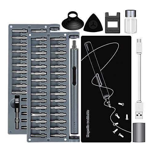 E·Durable Tournevis Precision Electrique iphone?64pcs Mini kit Tournevis Réparation de téléphone portable acier pour outil S2, modèle de téléphone portable, appareil photo, ordinateur