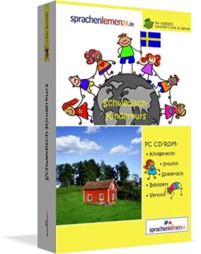 Schwedisch-Kindersprachkurs von Sprachenlernen24: Kindgerecht bebildert und vertont für ein spielerisches Schwedischlernen. Ab 5 Jahren. PC CD-ROM für Windows 10,8,7,Vista,XP / Linux / Mac OS X