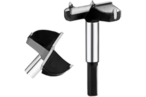 hsawbit 40mm Forstner Drill Bit Hinge Cutter Carbide Tipped Forstner Bit for Kitchen Cupboard Hinges, Hard Wood Hole Saw Woodworking Drilling Hinge Drill Bit