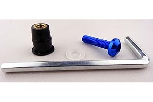 BANGLA 10 St. Motorrad Windschild Alu Schrauben Verkleidungsschrauben M 5 x 15 Blau