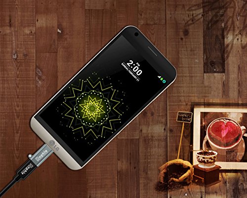 Rophie USB-C auf Micro USB Adapter [2 Stücke] Typ C zu Micro USB Umwandeln Adapter für MacBook, Chromebook Pixel, Nexus 5X/6P, Nokia N1, OnePlus 2, Lumia 950 und andere Type C Geräte - 7