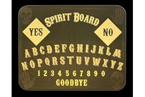 Figuren Shop Gmbh Fantasía Wahrsagerbrett Tradicional con Calavera Ouija-Board, Madera, Incl. Planchette