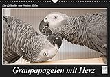 Graupapageien mit Herz (Wandkalender 2019 DIN A3 quer): Einzigartige Aufnahmen von wunderschönen Graupapgeien (Monatskalender, 14 Seiten ) (CALVENDO Tiere) by