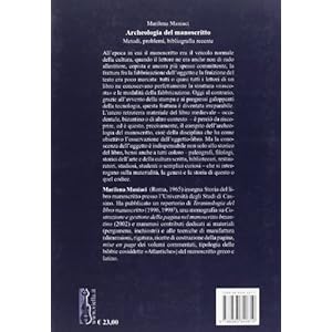 Archeologia del manoscritto. Metodi, problemi, bibliografia recente
