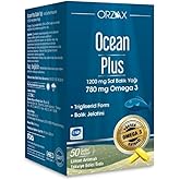 Ocean Plus Omega 3 1200 mg Balık Yağı, 780 mg Omega 3, 50 Kaps&uuml;l TYB235168189D211022075626