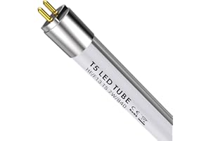 IHYCTV Tubo T5 LED 7W, Tubo fluorescente T5 13W 517mm di ricambio, 910lm, 4000K luce bianca fredda, Nessun rewiring richiesto, G5 Cap, 140 gradi, Confezione 1