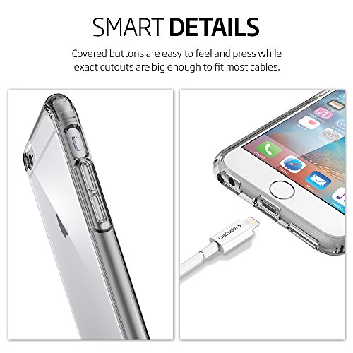 Spigen SGP11645 - Funda iPhone 6s Plus  Ultra Hybrid con Tecnolog  a de Coj  n de Aire y Protecci  n H  brida   Cristal espacial