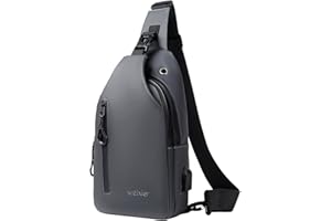 A-QMZL Sling Bags Brusttasche Herren Crossbody Umhngetasche Kleine Schultertaschen Crossbody-Taschen Outdoor Wasserdicht Casual Man Taschen zum Wandern, Radfahren (grau)