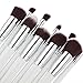 LEORX Face Contour Kit Highlighter Makeup Kit 15 Colour Cream Concealer Palette with 10pcs Brush