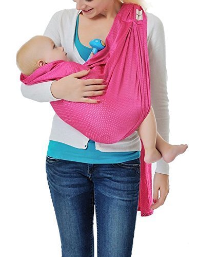 Kangaroobaby® Breathable Carrier Adjustable Ring Water sling for Newborn Baby (Pink)