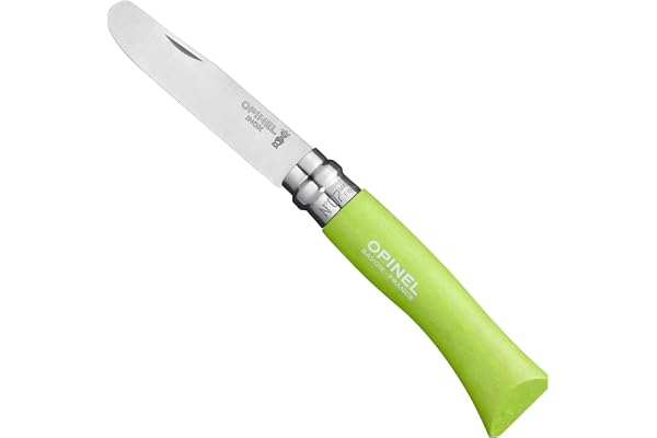 Opinel N° 07 Mon Premier Pomme Couteau Pliant Bout Rond Mixte Enfant, FR : M (Taille Fabricant : 23 cm)
