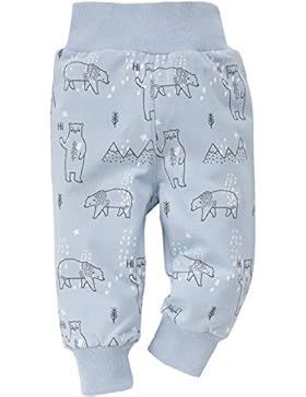 Pinokio Baby - Jungen Leggins / Strampler Hose aus der Serie North Eisbär Hellblau