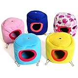 ZJchao Spielzeug Haus Hamsterbett Hängende Bett Hamsterbett for Ratte Hamster Papagei Frettchen Kaninchen Eichhörnchen (Stil 2-Zufällige Farbe)