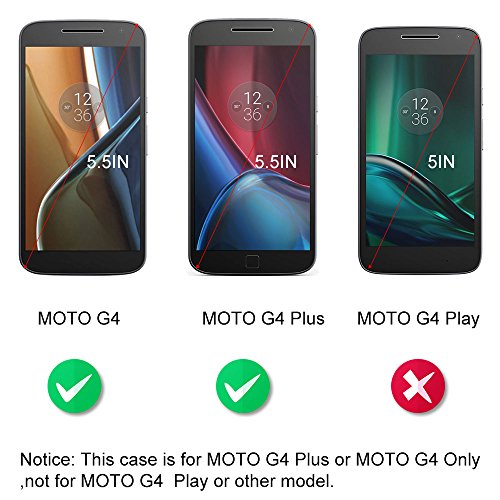 Dooki  Moto G4   G4 Plus Funda  Estar Flip PU Cuero Billetera Caso Carcasa Para Motorola Moto G4   G4 Plus Con Cr  dito Tarjeta Poseedor Espacio