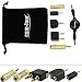 Produktbild com-four Flugreiseadapter Set II. - 6-teilig inkl. 5X Audio Adapter und 1x ausziehbares Kabel 80cm für Ihre Flugreise