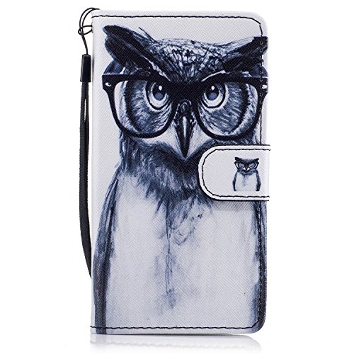 BONROY Huawei Y560 Wallet Case, Huawei Y560 Leather Case, Folio Flip Case Cover for Huawei Y560 with Strap, Premium Soft PU Leather Notebook Wallet Cute Animal Cat Pattern Design Case with [Kickstand] Stand Function Card Holder and ID Slot Slim Flip Protective Skin Cover for Huawei Y560