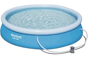 ‎BESTWAY Bestway Fast Set Pool Set mit Filterpumpe, 5377 L, blau, 366 x 366 x 76 cm