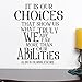 Produktbild Harry Potter Poster Albus Dumbledore Zitat Inspirierende Zitat Wand Aufkleber Vinyl Wand Graphic Home Art Decor – Es ist unsere Choices, Vinyl, Custom, 27"hx22"w