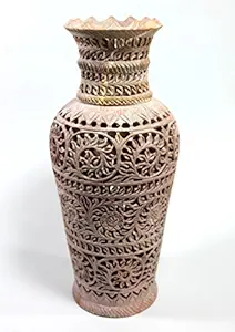 StonKraft Stone Flower Vase Pot (12 Inches)