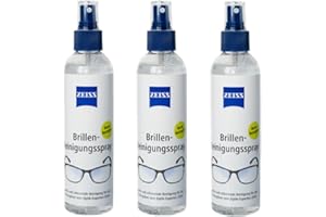 PAULE & KNOPF ZEISS Brillen Reinigungstücher oder Reinigungsspray zur schonenden & gründlichen Reinigung Ihrer Brillengläser - alkoholfrei (3x240)